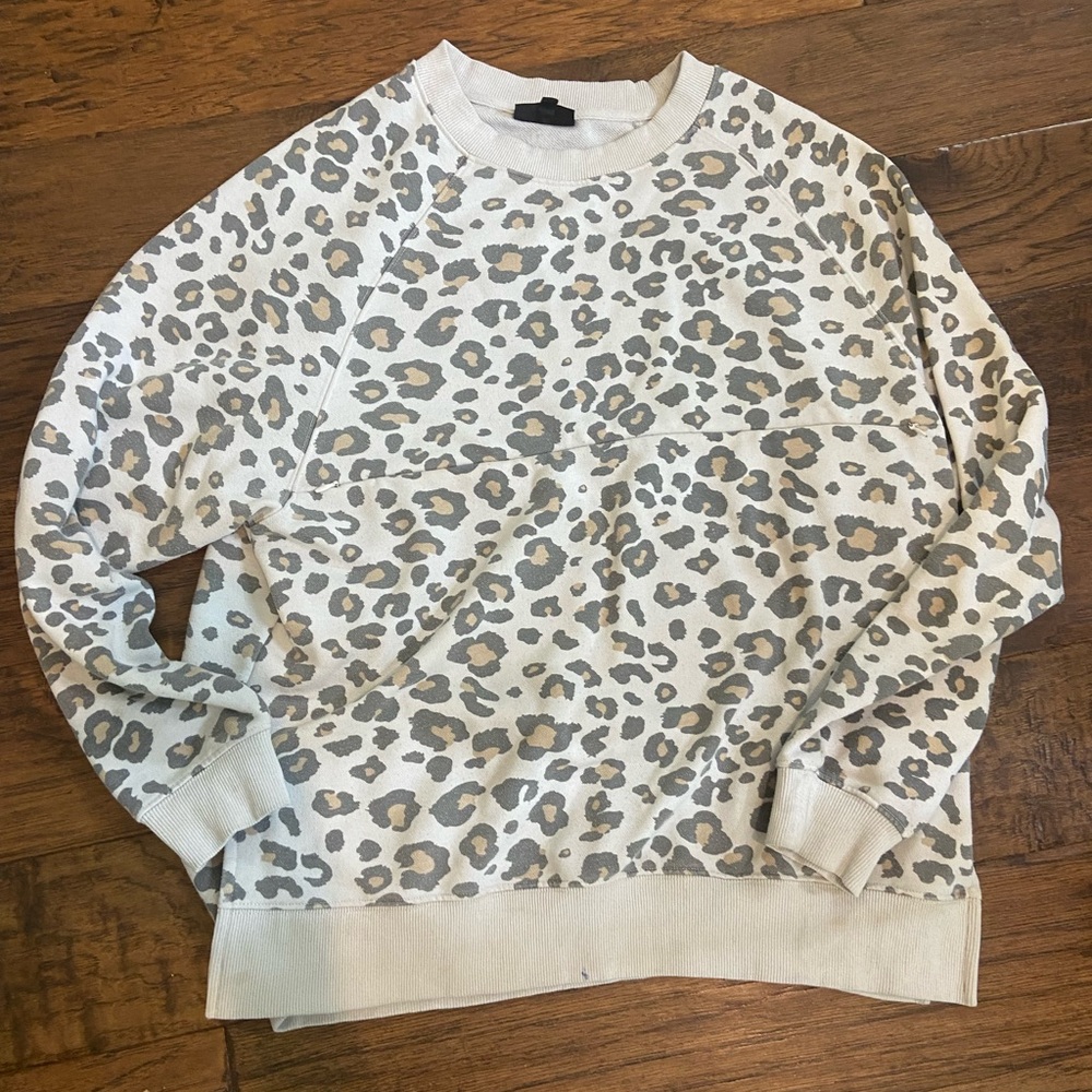 Leopard Print Nursing Sweatshirt by Nursing Queen